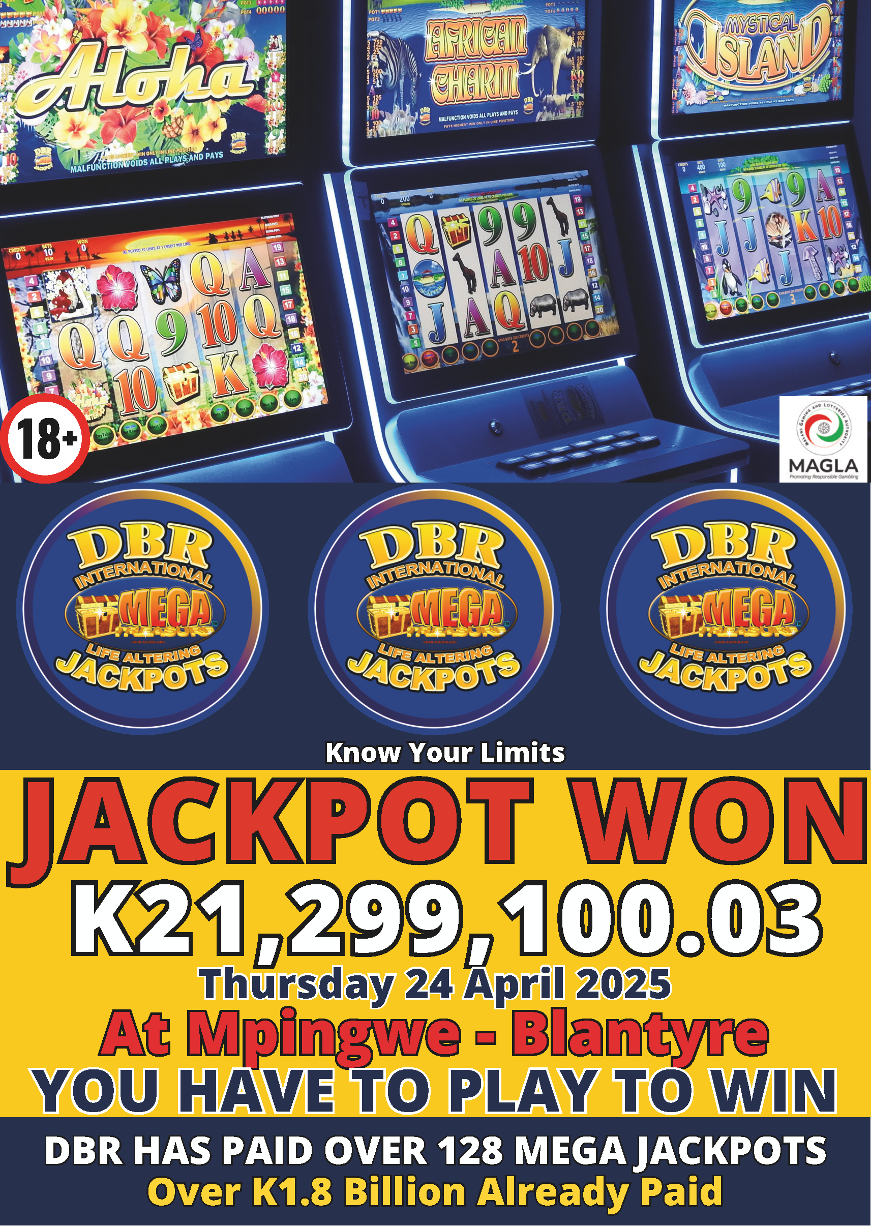 DBR Jackpot Hits